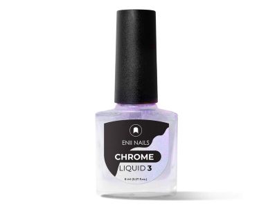 Tekutý chrómový prášok CHROME LIQUID 3, svetlo fialová aurora, 8ml